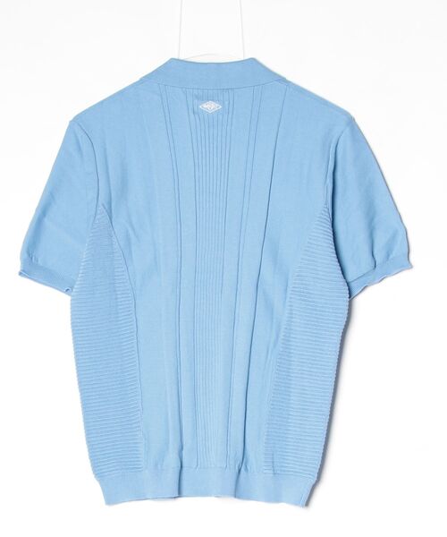 UMBRO(アンブロ)の「UMBRO HOUSE KNIT GAME SHIRT(ニット/セーター・レディース・ホワイト/ブラック/ブルー・S)」の4枚目の写真