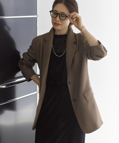 VERMEIL par iena(ヴェルメイユパーイエナ)の「《追加》TAILORED ジャケット(テーラードジャケット・レディース・カーキ・40/38/36)」の1枚目の写真