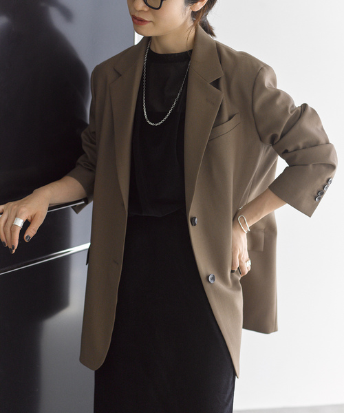 VERMEIL par iena(ヴェルメイユパーイエナ)の「《追加》TAILORED ジャケット(テーラードジャケット・レディース・カーキ・40/38/36)」の3枚目の写真