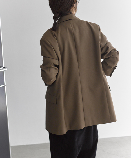 VERMEIL par iena(ヴェルメイユパーイエナ)の「《追加》TAILORED ジャケット(テーラードジャケット・レディース・カーキ・40/38/36)」の4枚目の写真