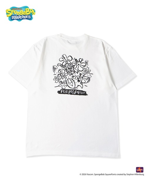 MFC STORE(エムエフシーストア)の「SpongeBob x MFC STORE FRIENDS FOREVER TYPE2 S/S TEE(Tシャツ/カットソー・メンズ・ブラック/ホワイト・XS/S/M/L/XL/XXL)」の1枚目の写真