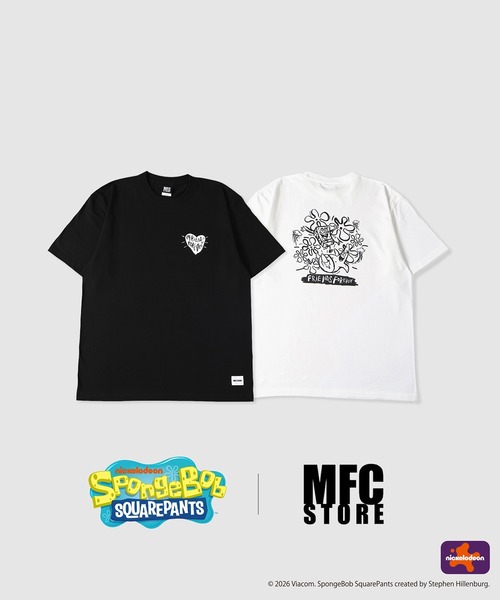 MFC STORE(エムエフシーストア)の「SpongeBob x MFC STORE FRIENDS FOREVER TYPE2 S/S TEE(Tシャツ/カットソー・メンズ・ブラック/ホワイト・XS/S/M/L/XL/XXL)」の3枚目の写真