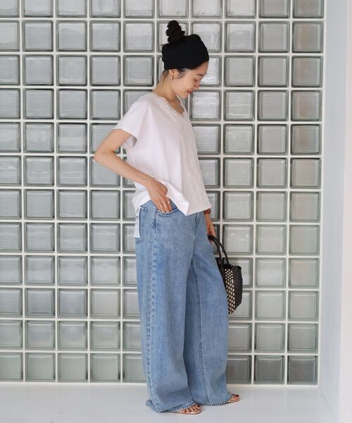 le.coeur blanc(ルクールブラン)の「Healthy denim Beets(デニムパンツ・レディース・サックスブルー/ブルー・38/36)」の18枚目の写真
