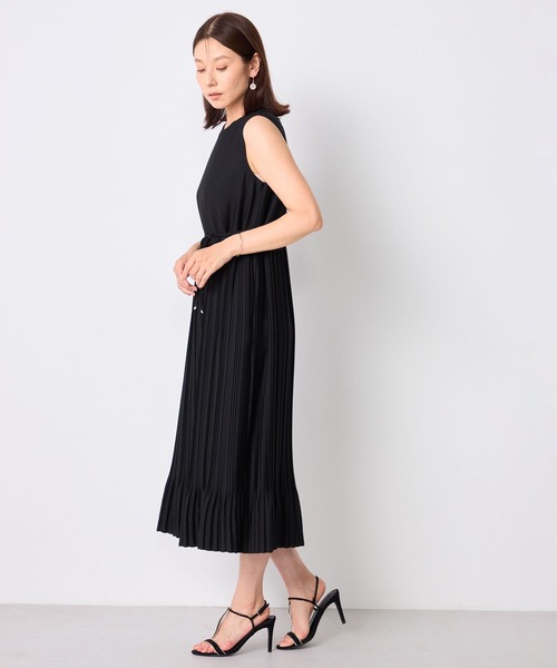 GALLORIA（ギャローリア）の「【ウォッシャブル】プリーツ切替ワンピース（ワンピース・レディース・ブラック/ブルー・LL/M/S/L）」の5枚目の写真