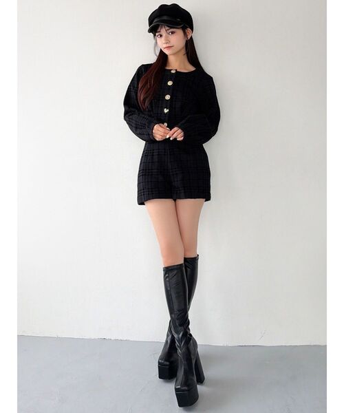 RESEXXY（リゼクシー）の「チェックハイウエストショートパンツ（その他パンツ・レディース・チャコールグレー/ブラック/レッド・FREE）」の19枚目の写真