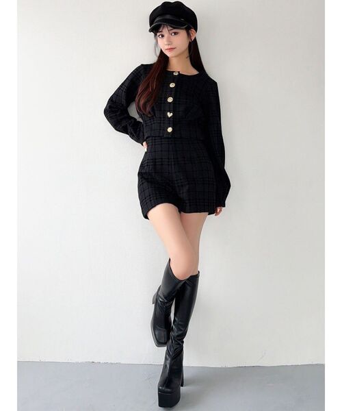 RESEXXY（リゼクシー）の「チェックハイウエストショートパンツ（その他パンツ・レディース・チャコールグレー/ブラック/レッド・FREE）」の20枚目の写真