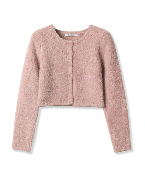 Vivacious(ビバシャス)の「La Pong Crop Cardigan - 6COL(カーディガン/ボレロ・レディース・チャコールグレー/スカイブルー/ダークブラウン/ピンク/アイボリー/ダークグレー・FREE)」の17枚目の写真