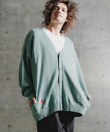 GLIMCLAP（グリムクラップ）の「mcg3852-Retro Embroidered Knit Cardigan ニットカーディガン(211-013-gla-cg)（カーディガン/ボレロ）」