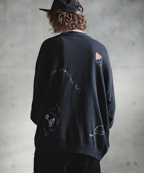 Retro Embroidered Knit Cardigan (mcg3852) — вязаный кардиган с вышивкой (211‑013‑gla‑cg)