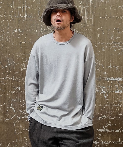 EGO TRIPPING(エゴトリッピング)の「mlt5777-WASHABLE WOOL TEE ウールTシャツ(666755)(Tシャツ/カットソー・メンズ・チャコール/ブラック/ライトグレー・46/48)」の21枚目の写真