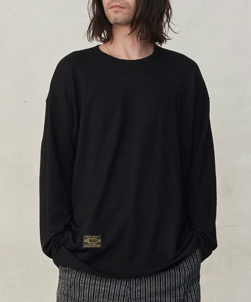 EGO TRIPPING(エゴトリッピング)の「mlt5777-WASHABLE WOOL TEE ウールTシャツ(666755)(Tシャツ/カットソー・メンズ・チャコール/ブラック/ライトグレー・46/48)」の15枚目の写真