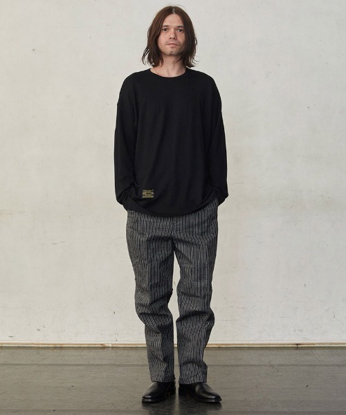 EGO TRIPPING(エゴトリッピング)の「mlt5777-WASHABLE WOOL TEE ウールTシャツ(666755)(Tシャツ/カットソー・メンズ・チャコール/ブラック/ライトグレー・46/48)」の16枚目の写真