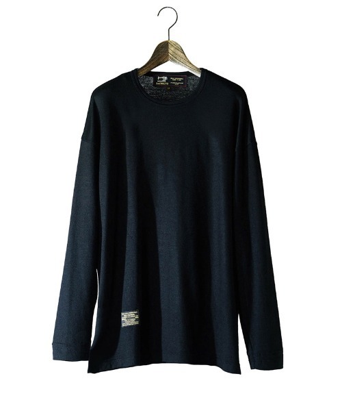 EGO TRIPPING(エゴトリッピング)の「mlt5777-WASHABLE WOOL TEE ウールTシャツ(666755)(Tシャツ/カットソー・メンズ・チャコール/ブラック/ライトグレー・46/48)」の17枚目の写真