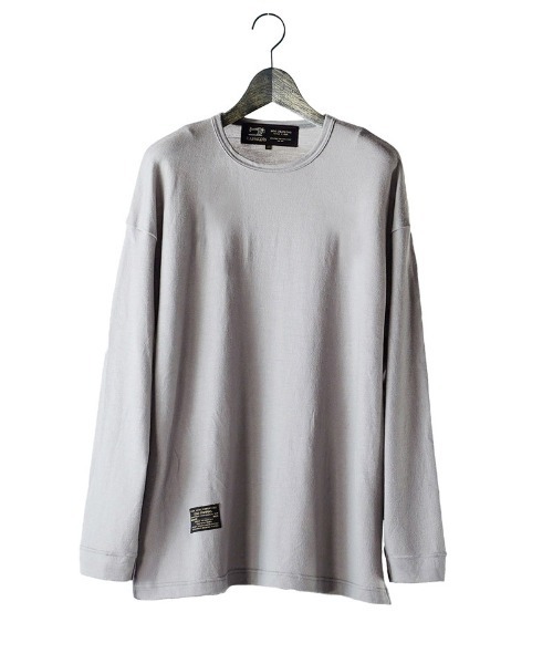 EGO TRIPPING(エゴトリッピング)の「mlt5777-WASHABLE WOOL TEE ウールTシャツ(666755)(Tシャツ/カットソー・メンズ・チャコール/ブラック/ライトグレー・46/48)」の9枚目の写真