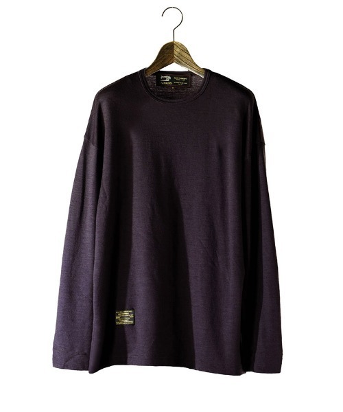 EGO TRIPPING(エゴトリッピング)の「mlt5777-WASHABLE WOOL TEE ウールTシャツ(666755)(Tシャツ/カットソー・メンズ・チャコール/ブラック/ライトグレー・46/48)」の12枚目の写真