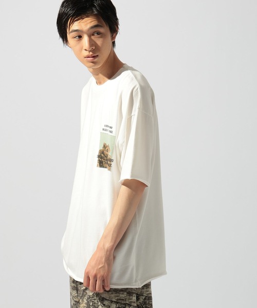 niko and...(ニコアンド)の「クラフトプリントTシャツ(Tシャツ/カットソー・メンズ・チャコール/ライトブルー/オフホワイト・LARGE/MEDIUM)」の18枚目の写真