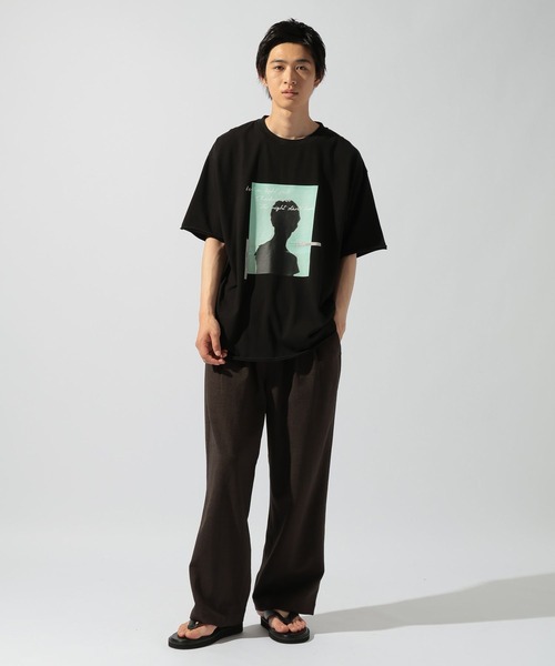 niko and...(ニコアンド)の「クラフトプリントTシャツ(Tシャツ/カットソー・メンズ・チャコール/ライトブルー/オフホワイト・LARGE/MEDIUM)」の19枚目の写真