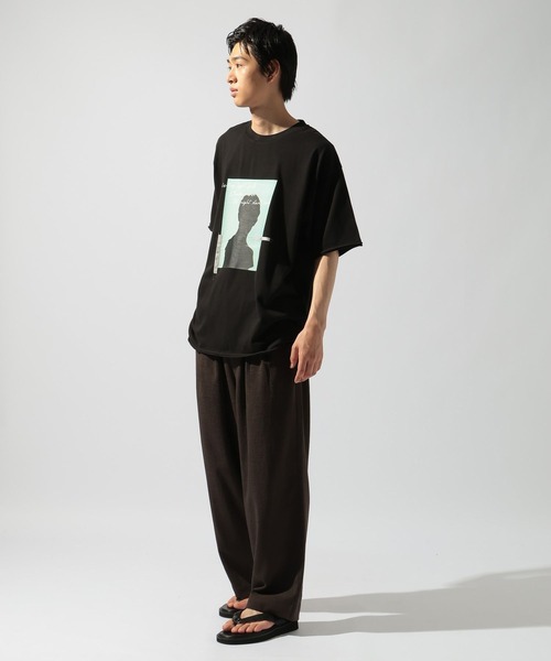 niko and...(ニコアンド)の「クラフトプリントTシャツ(Tシャツ/カットソー・メンズ・チャコール/ライトブルー/オフホワイト・LARGE/MEDIUM)」の20枚目の写真