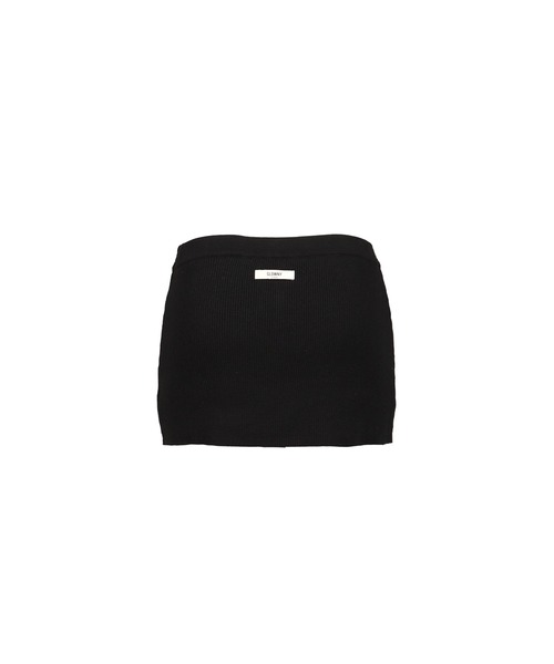 GLOWNY(グロウニ―)の「G KNIT REST SKIRT(スカート・レディース・ブラック・SMALL/MEDIUM)」の2枚目の写真