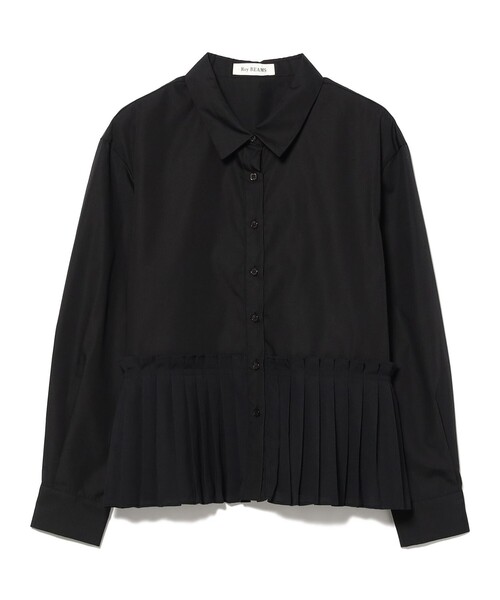 Ray BEAMS(レイビームス)の「プリーツ キリカエ レギュラーカラー シャツ(シャツ/ブラウス・レディース・サックスブルー/ブラック/ホワイト・ONE SIZE)」の8枚目の写真