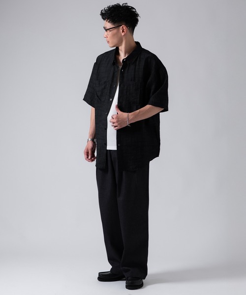 OXA(オグザ)の「デニムスラックス(デニムパンツ・メンズ・ネイビー/ブラック・LARGE/MEDIUM)」の17枚目の写真