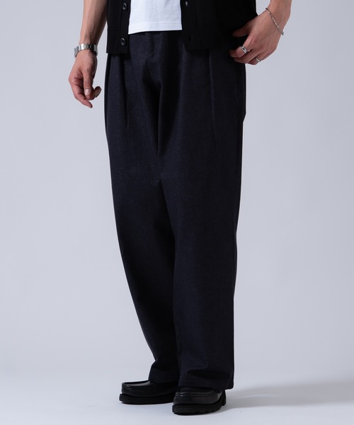 OXA(オグザ)の「デニムスラックス(デニムパンツ・メンズ・ネイビー/ブラック・LARGE/MEDIUM)」の19枚目の写真