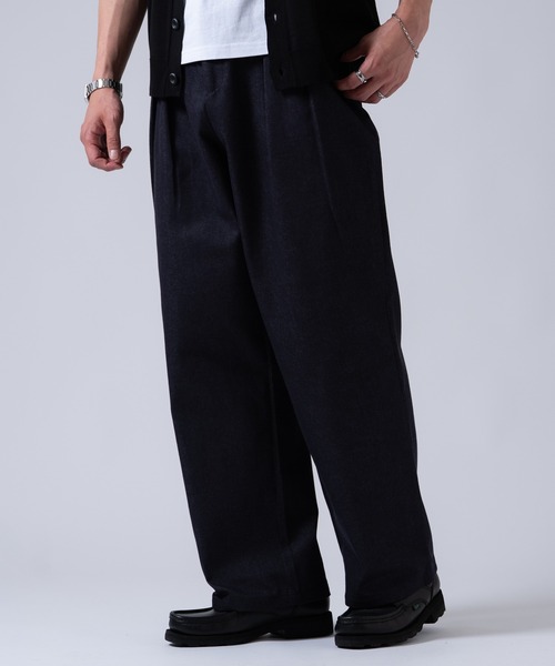 OXA(オグザ)の「デニムスラックス(デニムパンツ・メンズ・ネイビー/ブラック・LARGE/MEDIUM)」の20枚目の写真
