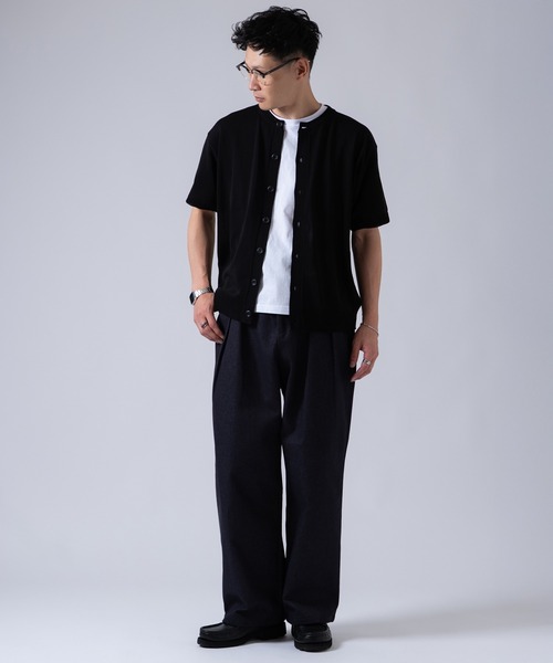 OXA(オグザ)の「デニムスラックス(デニムパンツ・メンズ・ネイビー/ブラック・LARGE/MEDIUM)」の11枚目の写真