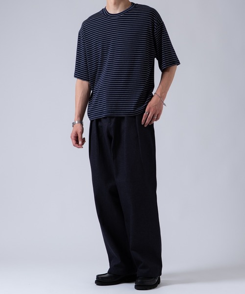 OXA(オグザ)の「デニムスラックス(デニムパンツ・メンズ・ネイビー/ブラック・LARGE/MEDIUM)」の13枚目の写真