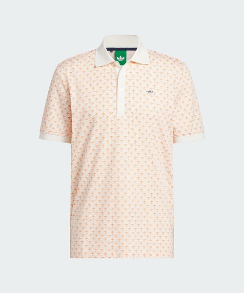 adidas(アディダス)の「オリジナルス オールオーバー トレフォイル ポロ【adidas Golf/アディダスゴルフ】(ポロシャツ・メンズ・ホワイト系その他・3XL/MEDIUM/SMALL/XX-LARGE/LARGE/X-LARGE)」の5枚目の写真