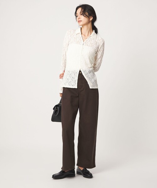 Healthy denim(ヘルシーデニム)の「【別注】<Healthy DENIM>カーヴィー デニムパンツ(デニムパンツ・レディース・ブラック/ダークブラウン・S/XS/M)」の6枚目の写真