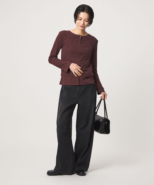 Healthy denim(ヘルシーデニム)の「【別注】<Healthy DENIM>カーヴィー デニムパンツ(デニムパンツ・レディース・ブラック/ダークブラウン・S/XS/M)」の14枚目の写真