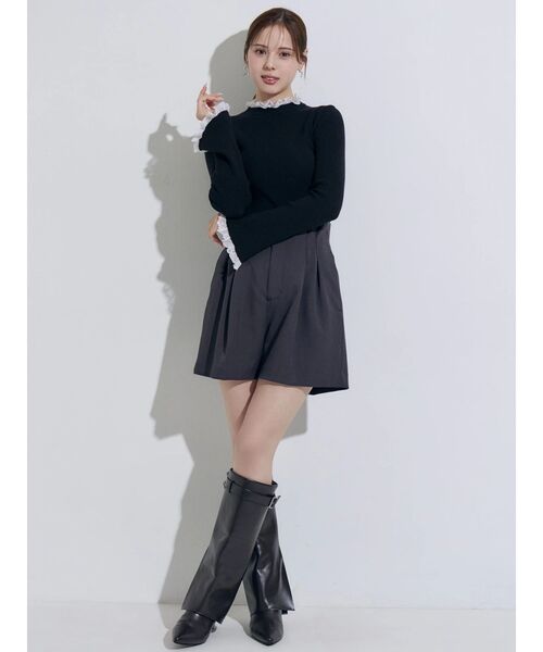 MERCURYDUO（マーキュリーデュオ）の「カバーロングブーツ（ブーツ・レディース・ブラック/ブラウン・36/38）」の7枚目の写真