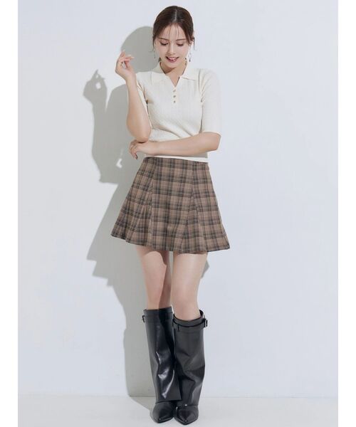 MERCURYDUO（マーキュリーデュオ）の「カバーロングブーツ（ブーツ・レディース・ブラック/ブラウン・36/38）」の3枚目の写真