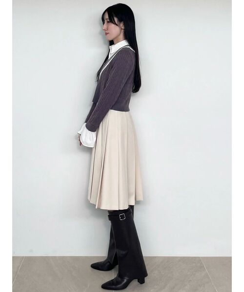 MERCURYDUO（マーキュリーデュオ）の「カバーロングブーツ（ブーツ・レディース・ブラック/ブラウン・36/38）」の18枚目の写真