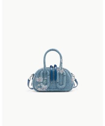 ANTIQUE FLORAL DENIM BABE MINI TOP HANDLE/アンティーク フローラル デニム ベイブ