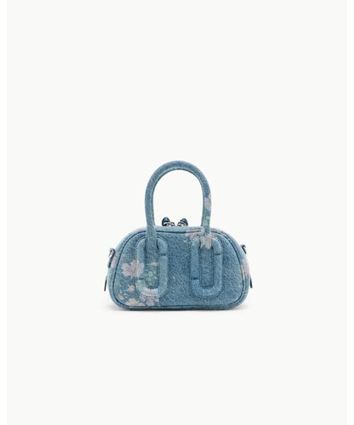 MARC JACOBS（マークジェイコブス）の「ANTIQUE FLORAL DENIM BABE MINI TOP HANDLE/アンティーク フローラル デニム ベイブ（ショルダーバッグ・レディース・インディゴブルー・ONE SIZE）」の3枚目の写真