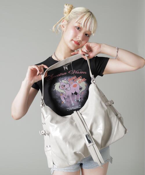 ROYAL FLASH(ロイヤルフラッシュ)の「MAVYTH/メヴィス/GIGER BAG(トートバッグ・レディース・ホワイト/シルバー/ブラック・F)」の1枚目の写真