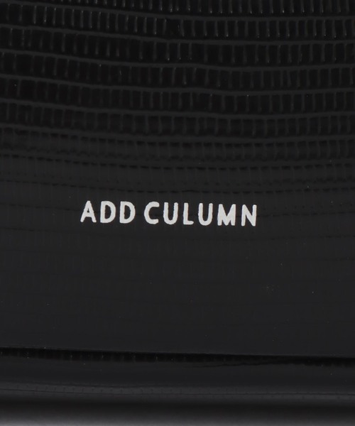 ADD CULUMN(アドカラム)の「ADDCULUMN/アドカラム FIGRE BOSTON S LIZARD(ショルダーバッグ・レディース・ブラック・FREE)」の9枚目の写真