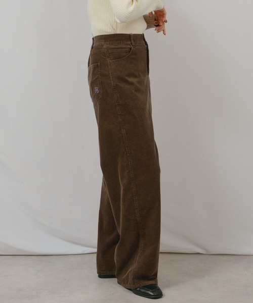 palm RICHE（ポームリシュ）の「コーデュロイパンツ（その他パンツ・レディース・サックスブルー/チャコールグレー/ブラウン・M）」の4枚目の写真