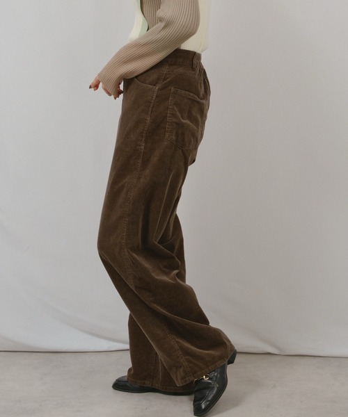 palm RICHE（ポームリシュ）の「コーデュロイパンツ（その他パンツ・レディース・サックスブルー/チャコールグレー/ブラウン・M）」の6枚目の写真