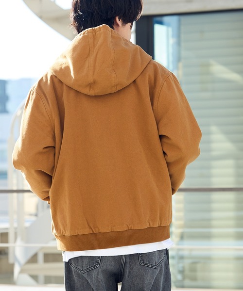 2AM(ツーエイエム)の「Duck-Weave Full-Zip Blouson Parka / ダックコットン キルティングライナー フルジップフーデッドブルゾン(ブルゾン・メンズ・オリーブ/ブラウン・L)」の5枚目の写真