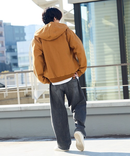 2AM(ツーエイエム)の「Duck-Weave Full-Zip Blouson Parka / ダックコットン キルティングライナー フルジップフーデッドブルゾン(ブルゾン・メンズ・オリーブ/ブラウン・L)」の8枚目の写真