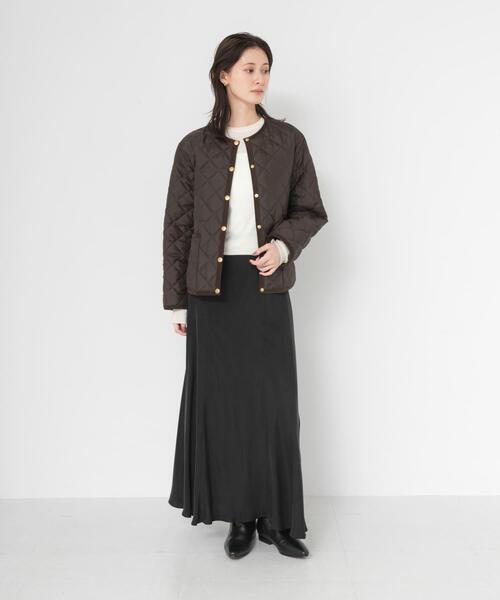Traditional Weatherwear(トラディショナルウェザーウェア)の「『一部別注カラー』Traditional Weatherwear ARKLEY A LINE(ダウンジャケット/コート・レディース・ブラック/ブラウン・34)」の9枚目の写真