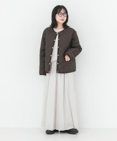 Traditional Weatherwear(トラディショナルウェザーウェア)の「『一部別注カラー』Traditional Weatherwear ARKLEY A LINE(ダウンジャケット/コート・レディース・ブラック/ブラウン・34)」の8枚目の写真