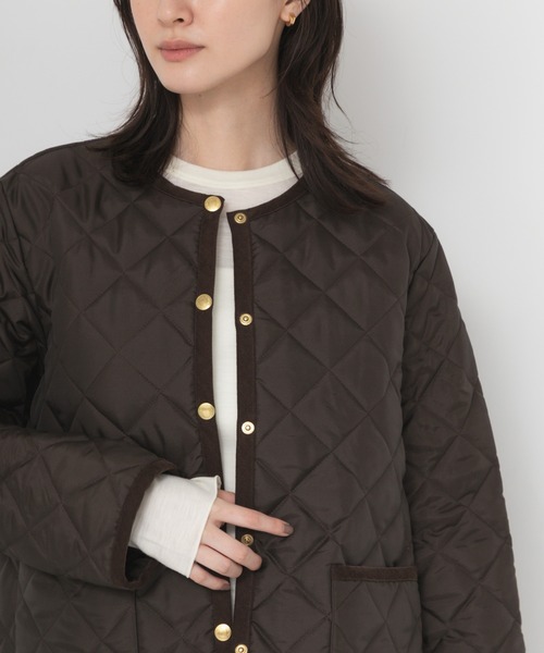 Traditional Weatherwear(トラディショナルウェザーウェア)の「『一部別注カラー』Traditional Weatherwear ARKLEY A LINE(ダウンジャケット/コート・レディース・ブラック/ブラウン・34)」の14枚目の写真