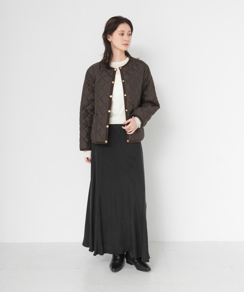 Traditional Weatherwear(トラディショナルウェザーウェア)の「『一部別注カラー』Traditional Weatherwear ARKLEY A LINE(ダウンジャケット/コート・レディース・ブラック/ブラウン・34)」の9枚目の写真