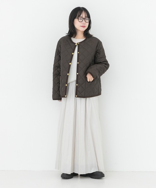 Traditional Weatherwear(トラディショナルウェザーウェア)の「『一部別注カラー』Traditional Weatherwear ARKLEY A LINE(ダウンジャケット/コート・レディース・ブラック/ブラウン・34)」の3枚目の写真