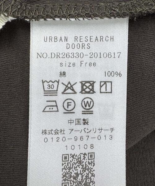 URBAN RESEARCH DOORS(アーバンリサーチドアーズ)の「Sheer Cotton Long-Sleeve T-shirts(Tシャツ/カットソー・レディース・ブラウン/オフホワイト・FREE)」の8枚目の写真