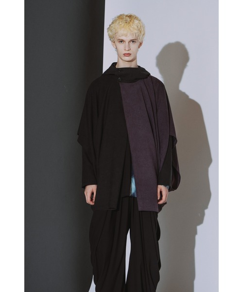 NO ID.(ノーアイディ)の「【NO ID.】Multiway Hooded Cocoon Coat / マルチウェイ フーデッド コクーン コート(モッズコート・メンズ・パープル/グレー/ブラック・ONE)」の16枚目の写真